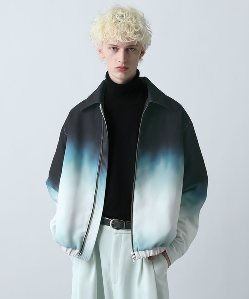 HARE(ハレ)の「グラデーションブルゾン(HARE)(ブルゾン・メンズ・ブラック系その他/グリーン系その他・FREE)」の14枚目の写真