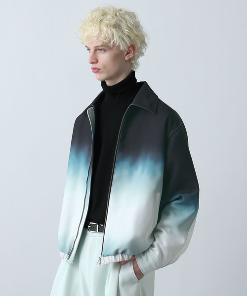 HARE(ハレ)の「グラデーションブルゾン(HARE)(ブルゾン・メンズ・ブラック系その他/グリーン系その他・FREE)」の15枚目の写真