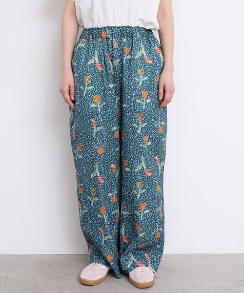 l'atelier du savon（アトリエドサボン）の「ちぎり絵のチューリッププリントパンツ（その他パンツ・レディース・レッド/グリーン・FREE）」の12枚目の写真