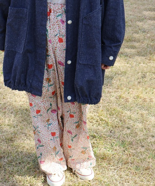 l'atelier du savon（アトリエドサボン）の「ちぎり絵のチューリッププリントパンツ（その他パンツ・レディース・レッド/グリーン・FREE）」の22枚目の写真