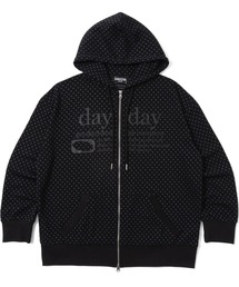DAYDAY（デイデイ）の「カテゴリーロゴダブルジップフーディー（パーカー）」