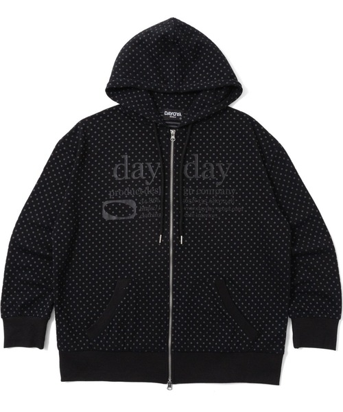DAYDAY(デイデイ)の「カテゴリーロゴダブルジップフーディー(パーカー・レディース・グレー/ブラック/ブラック×グレー/ネイビー/グレー系その他/ブラック系その他・M/L)」の1枚目の写真