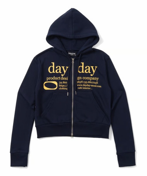 DAYDAY(デイデイ)の「カテゴリーロゴダブルジップフーディー(パーカー・レディース・グレー/ブラック/ブラック×グレー/ネイビー/グレー系その他/ブラック系その他・M/L)」の6枚目の写真