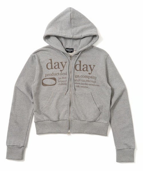 DAYDAY(デイデイ)の「カテゴリーロゴダブルジップフーディー(パーカー・レディース・グレー/ブラック/ブラック×グレー/ネイビー/グレー系その他/ブラック系その他・M/L)」の11枚目の写真