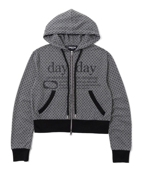DAYDAY(デイデイ)の「カテゴリーロゴダブルジップフーディー(パーカー・レディース・グレー/ブラック/ブラック×グレー/ネイビー/グレー系その他/ブラック系その他・M/L)」の12枚目の写真