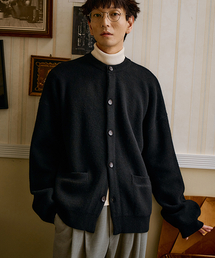 MALEN（マレン）の「ユニセックスカシミヤカーディガンブラック（カーディガン/ボレロ）」