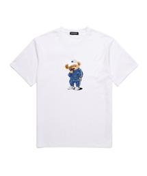 COMPORT BEAR オーバーサイズ 半袖Tシャツ (VNDTS211) ホワイト
