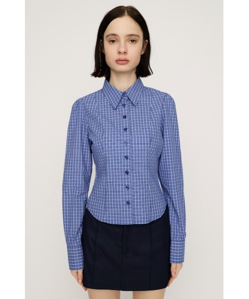 SLY（スライ）の「【2026SS新作】COMPACT SH コンパクト シャツ 冬服 春服（シャツ/ブラウス・レディース・ブルー系その他/ホワイト系その他2・FREE）」の8枚目の写真