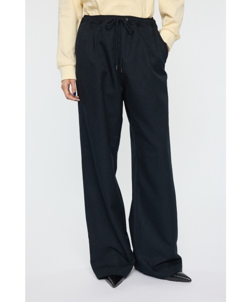 MOUSSY(マウジー)の「DRAWSTRING トラックパンツ(スラックス・レディース・ネイビー/ブラウン系その他/ライトブラウン・1/2)」の1枚目の写真