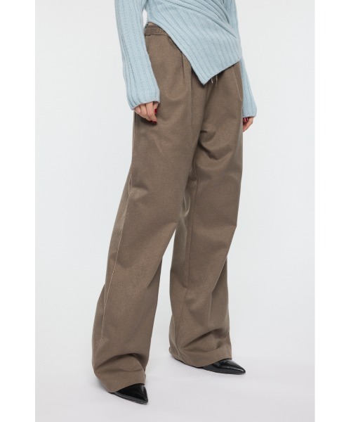 MOUSSY(マウジー)の「DRAWSTRING トラックパンツ(スラックス・レディース・ネイビー/ブラウン系その他/ライトブラウン・1/2)」の17枚目の写真