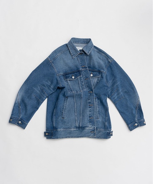 PRANK PROJECT（プランクプロジェクト）の「【Pre-Order】オーバージージャン / Over-Size Jacket（デニムジャケット・レディース・ブルー/ピンクベージュ・FREE）」の19枚目の写真