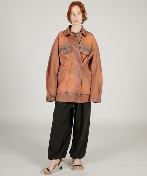 PRANK PROJECT（プランクプロジェクト）の「【Pre-Order】オーバージージャン / Over-Size Jacket（デニムジャケット・レディース・ブルー/ピンクベージュ・FREE）」の5枚目の写真