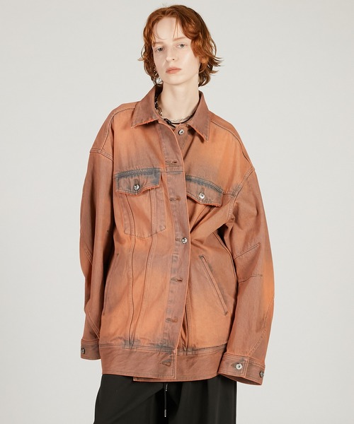 PRANK PROJECT（プランクプロジェクト）の「【Pre-Order】オーバージージャン / Over-Size Jacket（デニムジャケット・レディース・ブルー/ピンクベージュ・FREE）」の12枚目の写真