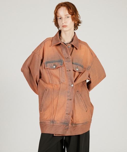 PRANK PROJECT（プランクプロジェクト）の「【Pre-Order】オーバージージャン / Over-Size Jacket（デニムジャケット・レディース・ブルー/ピンクベージュ・FREE）」の13枚目の写真