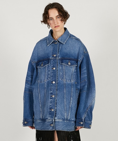 PRANK PROJECT（プランクプロジェクト）の「【Pre-Order】オーバージージャン / Over-Size Jacket（デニムジャケット・レディース・ブルー/ピンクベージュ・FREE）」の8枚目の写真