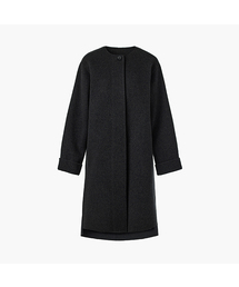 KUME（クメ）の「Handmade Cashmere Blend Muffler Coat, Charcoal（チェスターコート）」