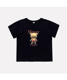 MAUER（マウアー）の「MAUER BER-BEAR GRAPHIC CROP TEE (BLACK)（Tシャツ/カットソー）」