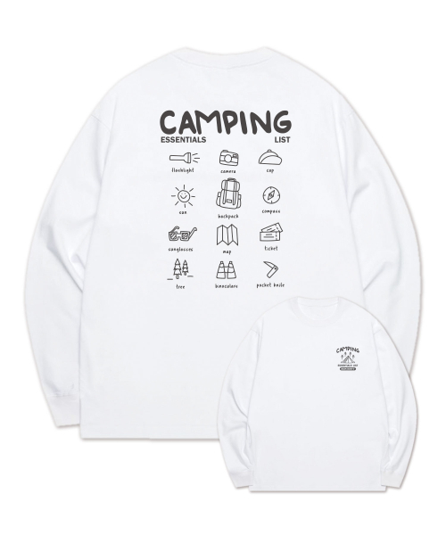 BEMIGHTY（ビーマイティー）の「キャンピングリスト 袖リブ 長袖Tシャツ [ブラック]（Tシャツ/カットソー・メンズ・その他・LARGE/X-LARGE/XX-LARGE）」の3枚目の写真