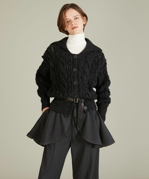 セール】【crinkle crinkle crinkle】popcorn hand knit cardigan