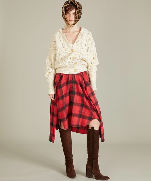 crinkle crinkle crinkle】popcorn hand knit cardigan/ポップコーン