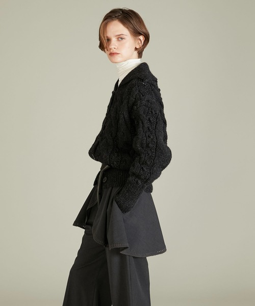 crinkle crinkle crinkle（クリンクルクリンクルクリンクル）の「【crinkle crinkle crinkle】popcorn hand knit cardigan/ポップコーンハンドニットカーディガン（カーディガン/ボレロ・レディース・アイボリー・FREE）」の8枚目の写真