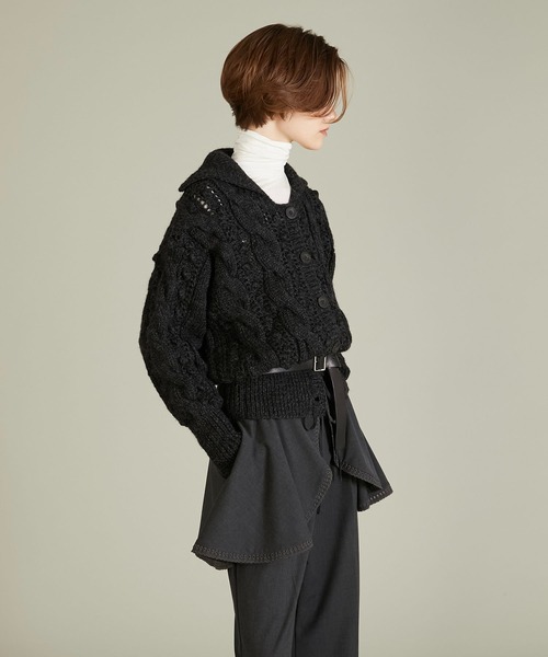 crinkle crinkle crinkle（クリンクルクリンクルクリンクル）の「【crinkle crinkle crinkle】popcorn hand knit cardigan/ポップコーンハンドニットカーディガン（カーディガン/ボレロ・レディース・アイボリー・FREE）」の9枚目の写真