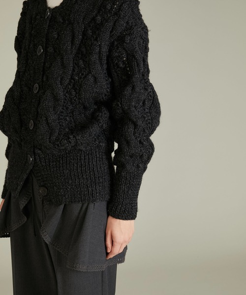 crinkle crinkle crinkle（クリンクルクリンクルクリンクル）の「【crinkle crinkle crinkle】popcorn hand knit cardigan/ポップコーンハンドニットカーディガン（カーディガン/ボレロ・レディース・アイボリー・FREE）」の14枚目の写真