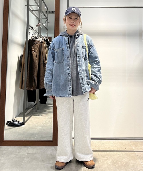 PUAL CE CIN（ピュアルセシン）の「ワッフルレイヤードパーカー（パーカー・レディース・チャコールグレー/オートミール・FREE）」の7枚目の写真