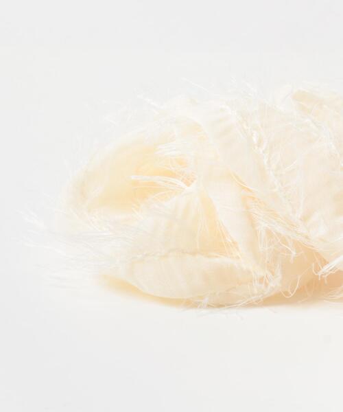 SMELLY（スメリー）の「シアーフリンジシュシュ（シュシュ・レディース・アイボリー・-）」の9枚目の写真