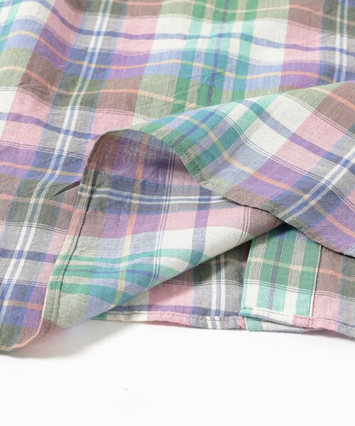 BEAMS PLUS（ビームスプラス）の「インディアンマドラスチェック ボタンダウン シャツ（シャツ/ブラウス・メンズ・ピンク/ブルー/イエロー・X-LARGE/LARGE/MEDIUM/SMALL/XX-LARGE）」の10枚目の写真