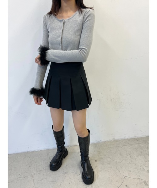 PHILLY(フィリー)の「ボックスプリーツスカート(スカート・レディース・グレー/ブラック・SMALL/MEDIUM)」の5枚目の写真