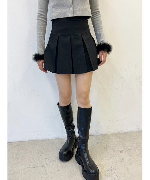 PHILLY(フィリー)の「ボックスプリーツスカート(スカート・レディース・グレー/ブラック・SMALL/MEDIUM)」の4枚目の写真