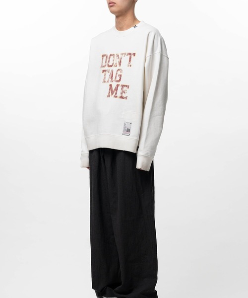 Maison MIHARA YASUHIRO（メゾンミハラヤスヒロ）の「Don't Tag Me Printed Sweatshirt（スウェット・メンズ・ホワイト/ブラック/グレー・44/46/48）」の13枚目の写真