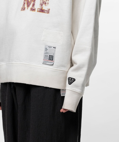 Maison MIHARA YASUHIRO（メゾンミハラヤスヒロ）の「Don't Tag Me Printed Sweatshirt（スウェット・メンズ・ホワイト/ブラック/グレー・44/46/48）」の10枚目の写真