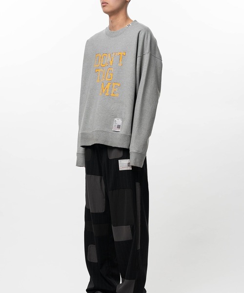 Maison MIHARA YASUHIRO（メゾンミハラヤスヒロ）の「Don't Tag Me Printed Sweatshirt（スウェット・メンズ・ホワイト/ブラック/グレー・44/46/48）」の6枚目の写真