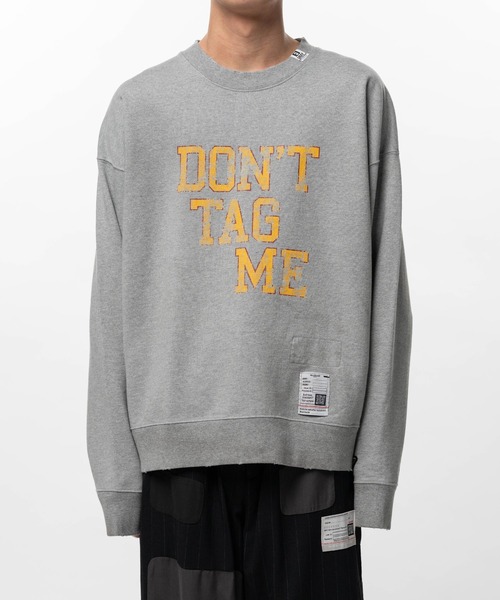 Maison MIHARA YASUHIRO（メゾンミハラヤスヒロ）の「Don't Tag Me Printed Sweatshirt（スウェット・メンズ・ホワイト/ブラック/グレー・44/46/48）」の4枚目の写真