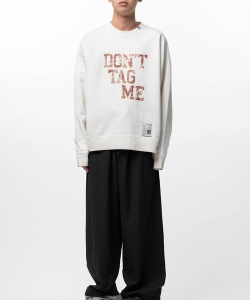 Maison MIHARA YASUHIRO（メゾンミハラヤスヒロ）の「Don't Tag Me Printed Sweatshirt（スウェット・メンズ・ホワイト/ブラック/グレー・44/46/48）」の15枚目の写真