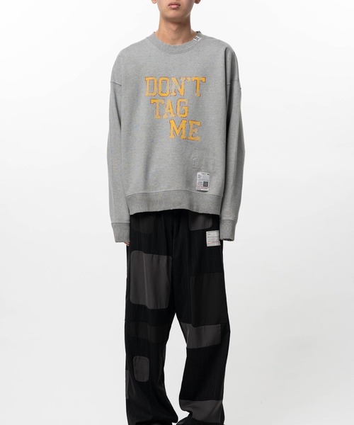 Maison MIHARA YASUHIRO（メゾンミハラヤスヒロ）の「Don't Tag Me Printed Sweatshirt（スウェット・メンズ・ホワイト/ブラック/グレー・44/46/48）」の19枚目の写真