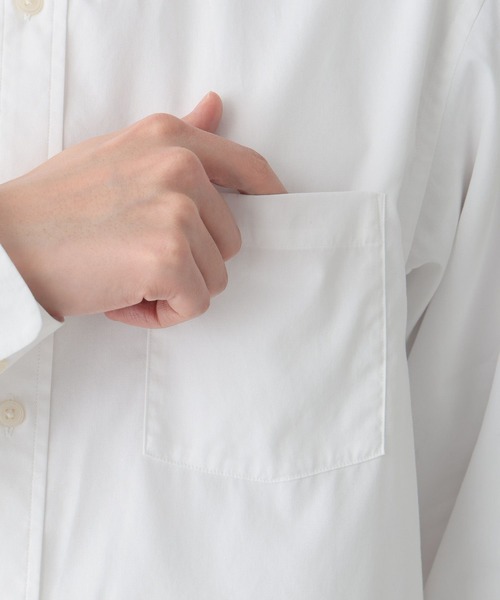 GLOBAL WORK（グローバルワーク）の「イージーケアブロードシャツ/601049（シャツ/ブラウス・メンズ・サックスブルー系6/ブラウン系6/ベージュ/ネイビー系9/オフホワイト/サックスブルー・LARGE/MEDIUM/SMALL/X-LARGE）」の16枚目の写真