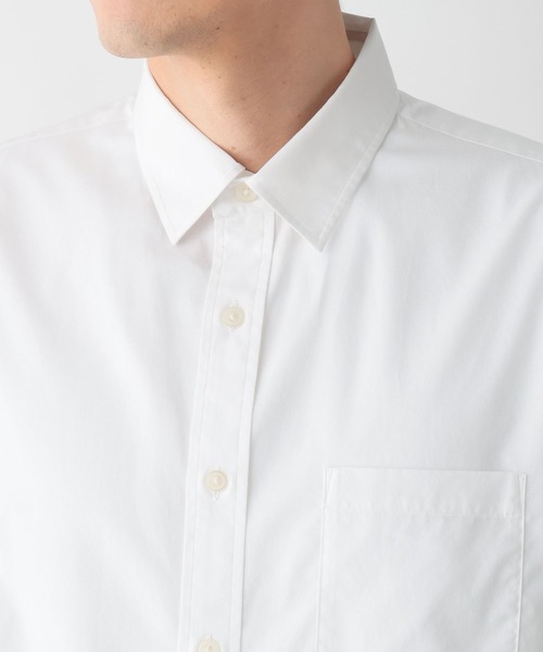 GLOBAL WORK（グローバルワーク）の「イージーケアブロードシャツ/601049（シャツ/ブラウス・メンズ・サックスブルー系6/ブラウン系6/ベージュ/ネイビー系9/オフホワイト/サックスブルー・LARGE/MEDIUM/SMALL/X-LARGE）」の13枚目の写真