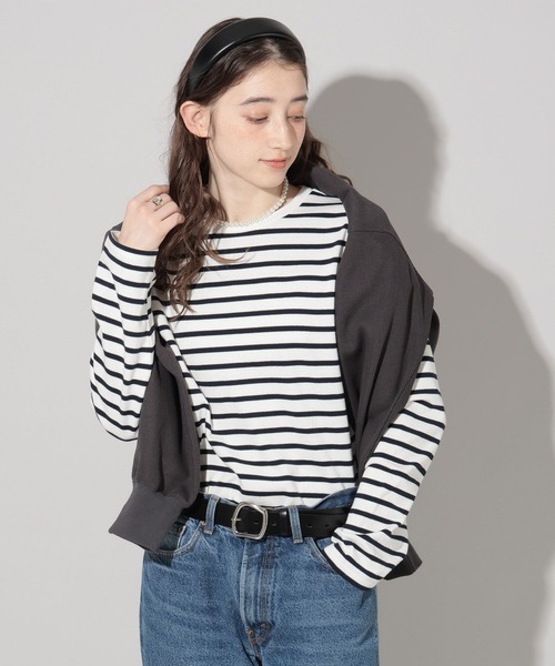 GEORGE'S（ジョージズ）の「ベーシックロンＴ（Tシャツ/カットソー・レディース・ライトグレー系/グリーン系その他/オレンジ/オフホワイト・FREE）」の20枚目の写真