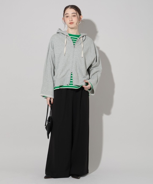 GEORGE'S（ジョージズ）の「ベーシックロンＴ（Tシャツ/カットソー・レディース・ライトグレー系/グリーン系その他/オレンジ/オフホワイト・FREE）」の16枚目の写真