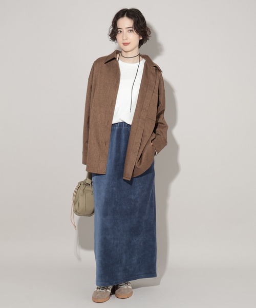 GEORGE'S（ジョージズ）の「ベーシックロンＴ（Tシャツ/カットソー・レディース・ライトグレー系/グリーン系その他/オレンジ/オフホワイト・FREE）」の8枚目の写真