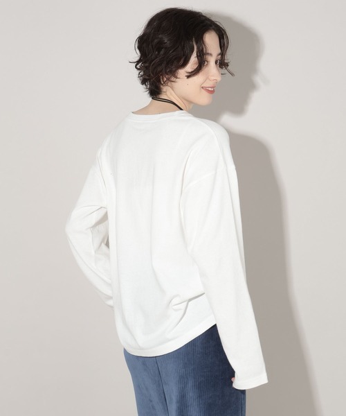 GEORGE'S（ジョージズ）の「ベーシックロンＴ（Tシャツ/カットソー・レディース・ライトグレー系/グリーン系その他/オレンジ/オフホワイト・FREE）」の12枚目の写真