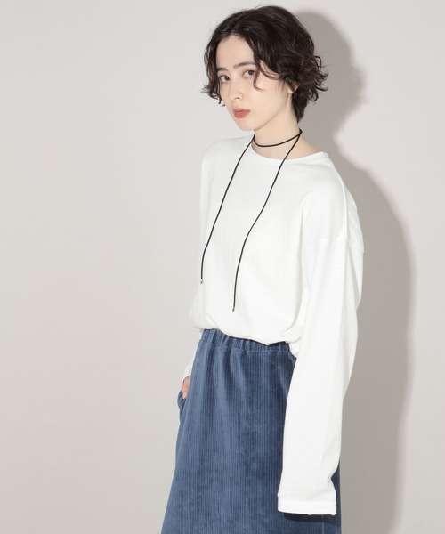 GEORGE'S（ジョージズ）の「ベーシックロンＴ（Tシャツ/カットソー・レディース・ライトグレー系/グリーン系その他/オレンジ/オフホワイト・FREE）」の14枚目の写真