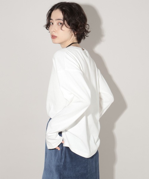 GEORGE'S（ジョージズ）の「ベーシックロンＴ（Tシャツ/カットソー・レディース・ライトグレー系/グリーン系その他/オレンジ/オフホワイト・FREE）」の15枚目の写真