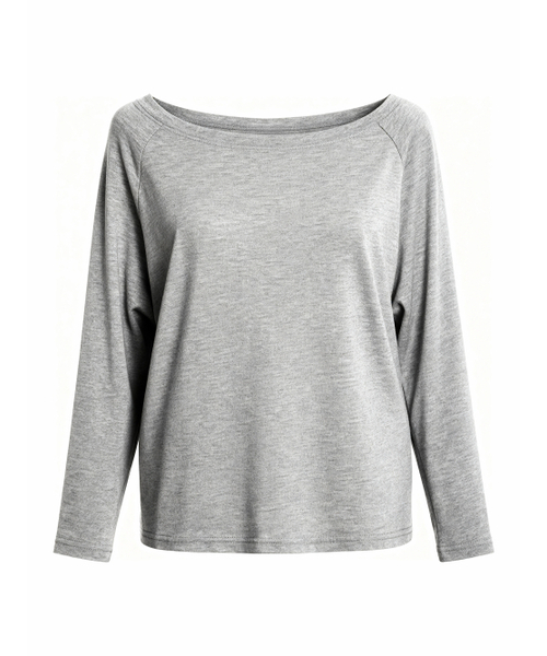 IMCLAIRE（アイエムクレア）の「オールデイベーシックオフショルダートップグレー（Tシャツ/カットソー・レディース・その他・1/2）」の4枚目の写真