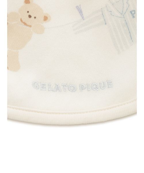 gelato pique(ジェラートピケ)の「【BABY】ウォッシングアニマル柄スタイ(スタイ/よだれかけ・キッズ・オフホワイト/ブルー・F)」の10枚目の写真