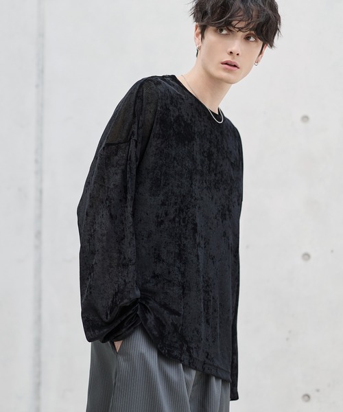 ASTRONOMY（アストロノミー）の「ベロアロンT（Tシャツ/カットソー・メンズ・ブラウン/グレー/ブラック・S/M/L/XL）」の14枚目の写真