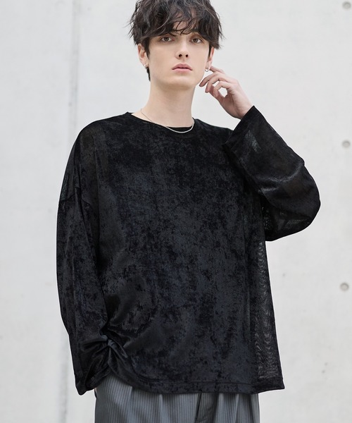 ASTRONOMY（アストロノミー）の「ベロアロンT（Tシャツ/カットソー・メンズ・ブラウン/グレー/ブラック・S/M/L/XL）」の15枚目の写真